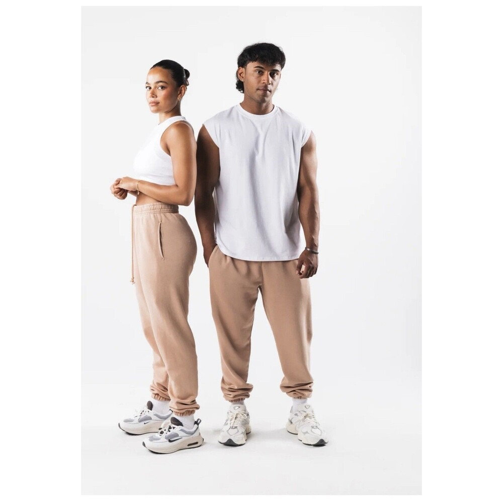 Alphalete Unisex Earth Dye Natural Jogger- Ochre , Size Medium